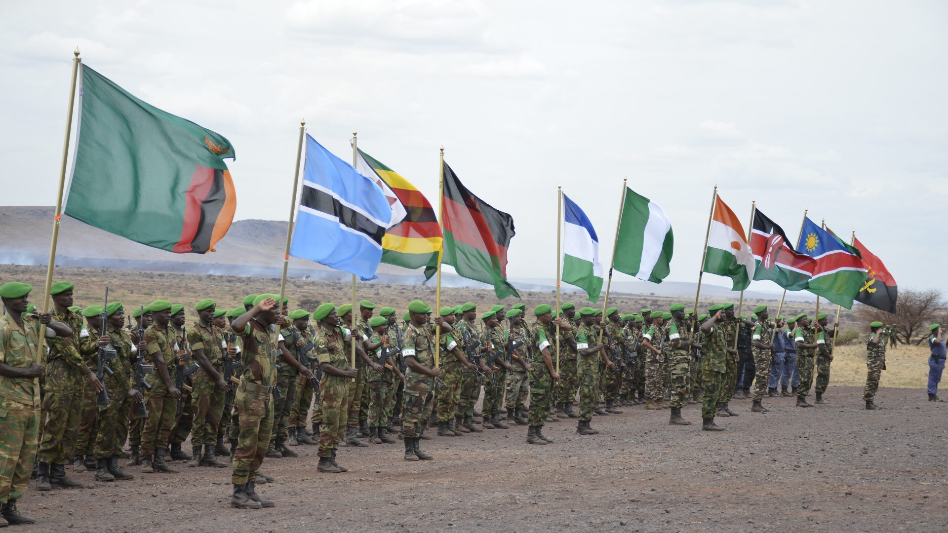 BDF troops on training exercise